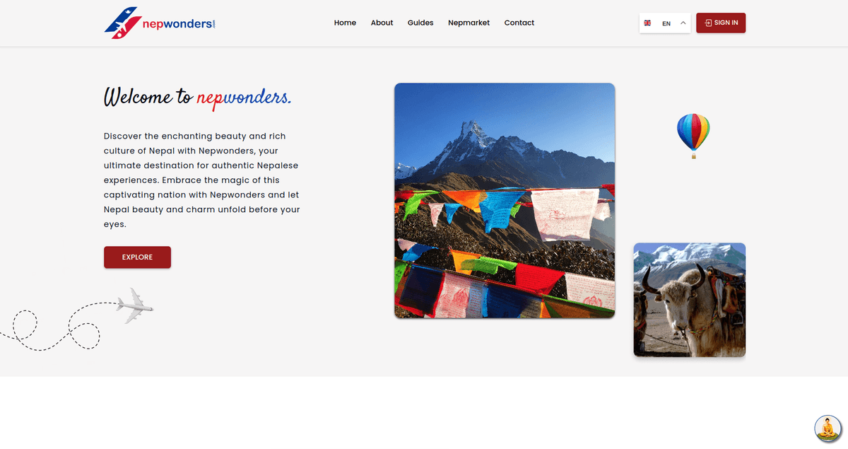 Ujjwal Bhandari, project Nepwonders - A complete ecosystem for tourist {launching soon} Nepwonders created by ujjwal bhandari